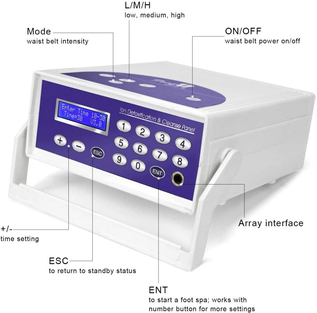 Ionic Detox Foot Bath Machine Chi Control Unit
