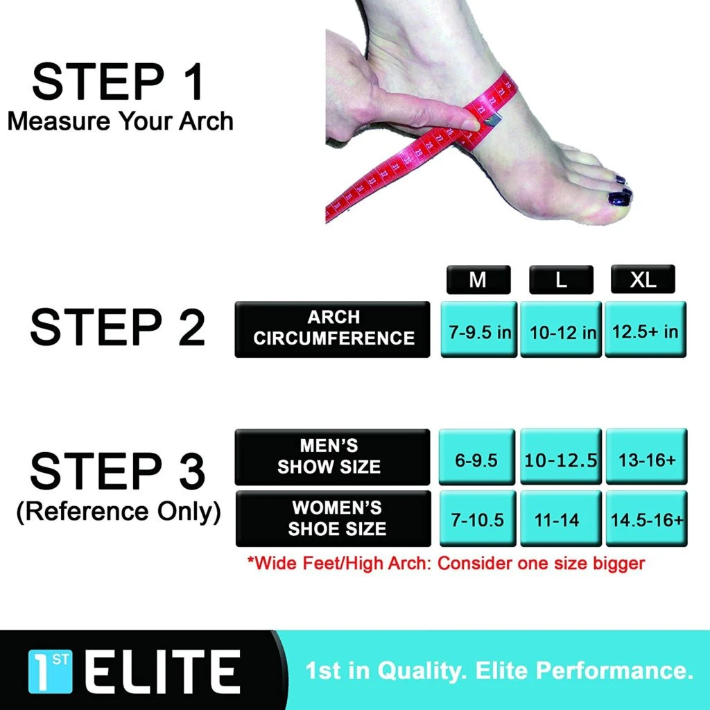 1st Elite X-Sleeves Sizing Chart