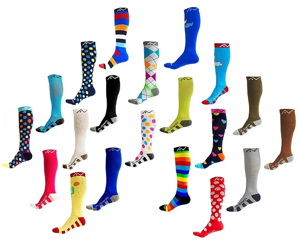 A-Swift Multiple Colors Compression Socks