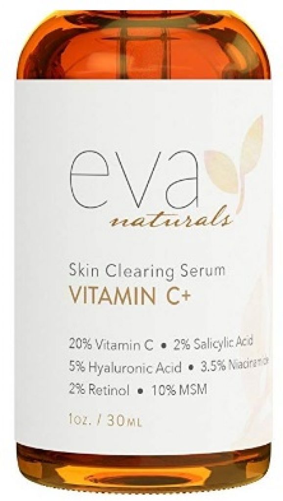 Vitamin C Serum Plus 2% Retinol, 3.5% Niacinamide, 5% Hyaluronic Acid, 2% Salicylic Acid, 10% MSM, 20% Vitamin C - Skin Clearing Serum - Anti-Aging Skin Repair, Supercharged Face Serum (1 Oz