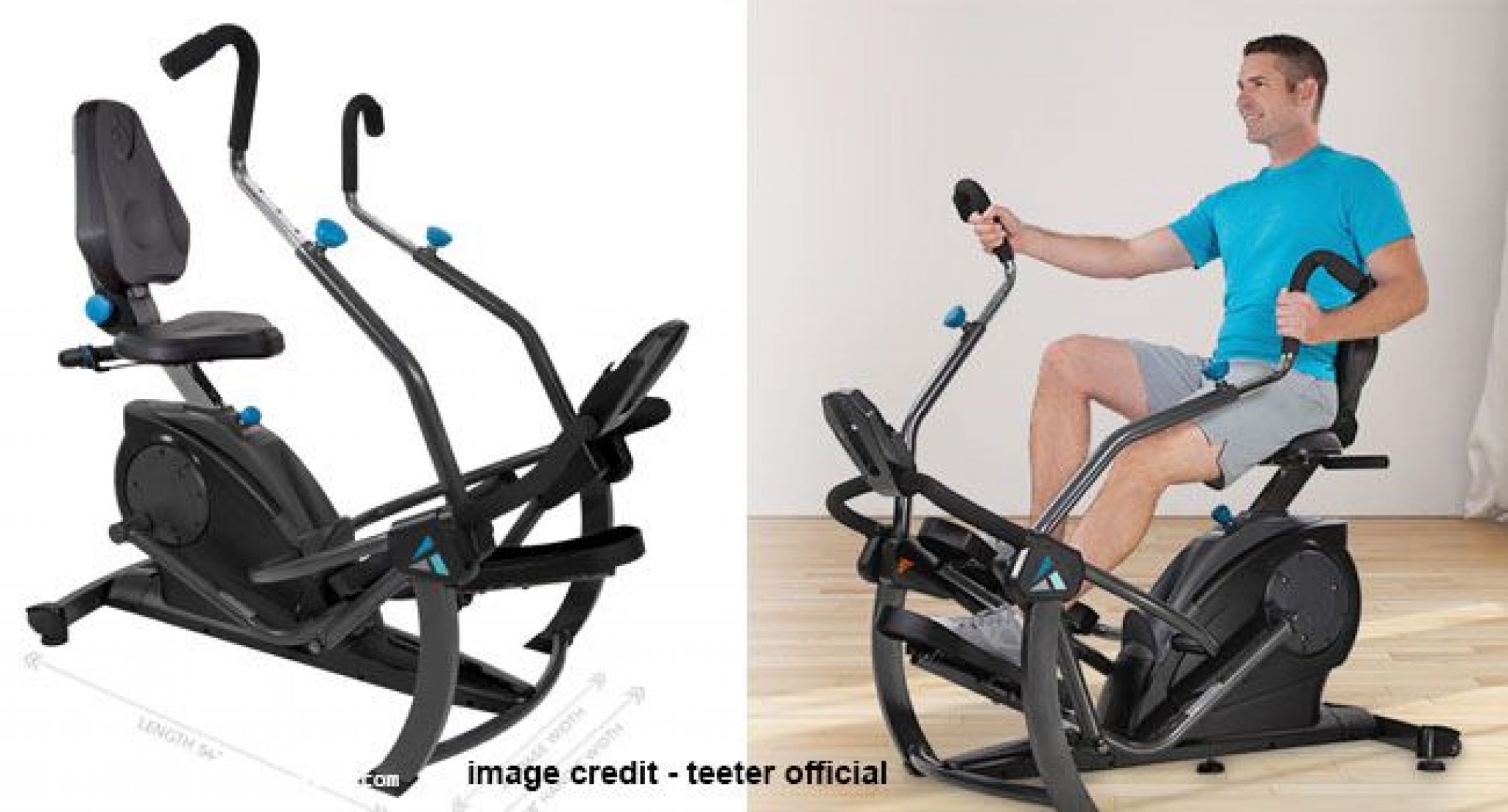 teeter freestep recumbent cross trainer and elliptical hsn